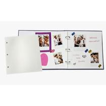 Refil Folha Cartão Branco P/ Album Scrapbook 10F Ical-R36 Refil Folha Cartão Branco P/ Album Scrapbook 10F Ical-R36