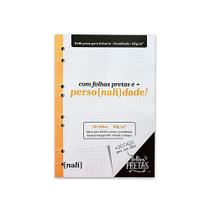 Refil Folha De Fichário B5 Preta 80G/M2 30 Folhas Pontilhado Refil Folha De Fichário B5 Preta 80G/M2 30 Folhas Pontilhado