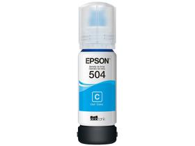 Refil Garrafa de Tinta Original Epson EcoTank T504 T504220 Ciano Compatível L4150 L4160 L6161 L6171 L6191 L4260 L14150 L6270