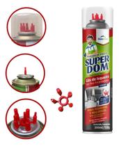 Refil Gás Butano E Propano P/isqueiro C/ 5 Adaptadores 300ml