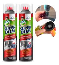 Refil Gás Butano Para Isqueiro Maçarico 5 Bicos 300ml 2 Unds