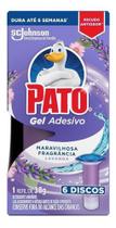 Refil Gel Adesivo Sanitário Pato Lavanda 38g Com 6 Discos