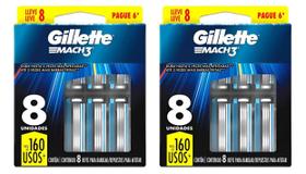 Refil Gillette Mach3 Carga Para Aparelho 16 Unidades