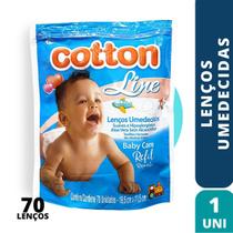 Refil Lenço Umedecido Cotton Line 70Un Refil Lenço Umedecido Cotton Line 70Un
