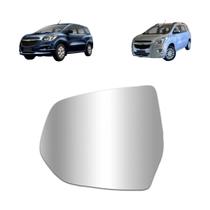 Refil lente espelho retrovisor chevrolet spin 2013 a 2018 lado esquerdo