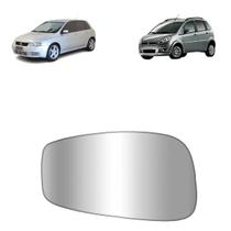 Refil lente espelho retrovisor fiat stilo 2003 a 2007 fiat idea 2005 a 2010 lado esquerdo com base