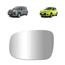 Refil lente espelho retrovisor fiat uno vivace 2010 a 2021 lado esquerdo com base Refil lente espelho retrovisor fiat uno vivace 2010 a 2021 lado esquerdo com base