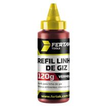 Refil linha de giz 120g vermelho fertak tools
