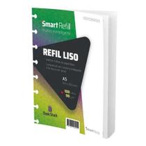 Refil Liso Para Caderno Inteligente e de discos em geral - 100 Folhas (A5) - 8 discos