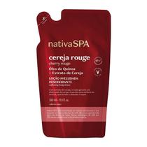 Refil Loção Aveludada Desodorante Corporal Nativa Spa Cereja Rouge 350Ml