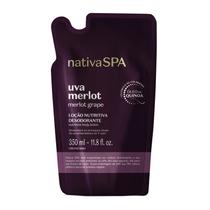 Refil Loção Noturna Corporal Nativa SPA Uva Merlot 350ml Refil Loção Noturna Corporal Nativa SPA Uva Merlot 350ml