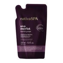 Refil Loção Nutritiva Nativa Spa Uva Merlot 350ml Refil Loção Nutritiva Nativa Spa Uva Merlot 350ml