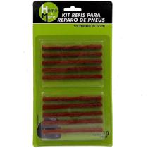 Refil Macarrao Reparo De Pneu Com 10 Pecas 10X6Mm Na Cartela