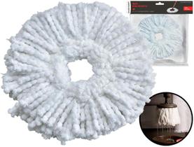 Refil Microfibra Para Mop Giratório Reutilizável Rodo Esfregão Universal Limpeza Multiuso Tamanho Único