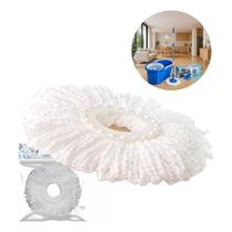Refil Mop 360 Giratório Microfibra Esfregão Cabo Bompack