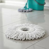 Refil mop 360 giratorio pró grande flash limp 100% em microfibra
