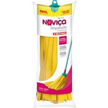 Refil Mop Amarelo Limpatudo Limpeza Rápida Sem Cabo
