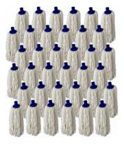 Refil Mop Esfregão Úmido Rosca Universal Algodão Kit Com 36