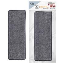 Refil Mop Flat Esfregão Vassoura Mágica Rodo Limpeza 2 Pçs