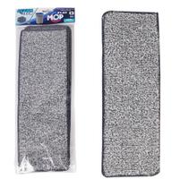 Refil Mop Flat Microfibra Alta Absorção 2 Unidades Limpeza Profunda Pisos Cerâmica Madeira Laminado