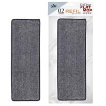 Refil Mop Flat Microfibra Rodo Mágico Lavável com 2 Unidades