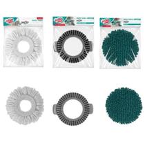 Refil MOP Giratório Fit Microfibra+ Limpeza Pesada + Tira Pó