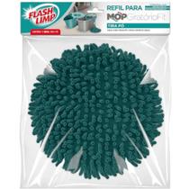 Refil Mop Giratório Fit Original Flash Limp Tira Pó Cor Verde