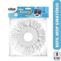 Refil mop giratório microfibra esfregão nobre 1 un Refil mop giratório microfibra esfregão nobre 1 un
