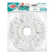 Refil Mop Giratório Pró 3 em 1 FlashLimp Microfibra RMOP8210