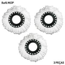 Refil Mop Giratório - Universal - Kit Com 3 Unidades - Nybc