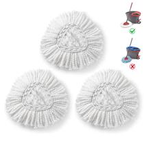 Refil Mop Head, pacote com 3 unidades BonusLife para o esfregão O-Ceda EasyWrin Spin