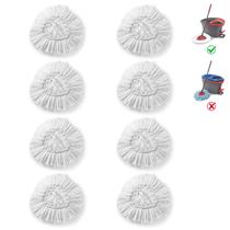 Refil Mop Head, pacote com 8 unidades BonusLife para o esfregão O-Ceda EasyWrin Spin