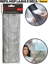 Refil Mop Lava e Seca Cinza Camesa Tamanho Único P/ Reposição Rápida Eficiente Tecido Absorvente