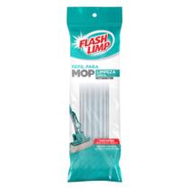 Refil Mop Rodo Flash Limp Original Limpeza Geral Plus Cor Cinza
