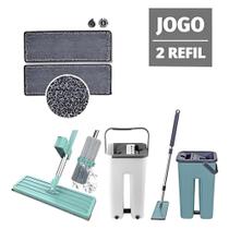 Refil Mop Spray Esfregão Vassoura Lavável Kit 2 Un Universal - 123ùtil