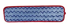 Refil Mop Úmido Microfibra Azul e Vermelho 49cm Kunber
