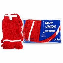 Refil Mop Úmido NOBRE VERMELHO Ponta Dobrada 340g Esfregão Refil Mop Úmido NOBRE VERMELHO Ponta Dobrada 340g Esfregão