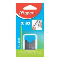 Refil P/ Compasso Grafite 2.0mm 10 Unidades - Maped Escolar Geometria Engenharia Cartografia