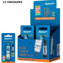 Refil p/ fita corretiva recarregavel 6mx5mm 12un - mercur