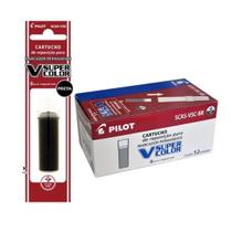 Refil P/ Marcador Permanente Pilot V-super Color Preto C/12 Refil P/ Marcador Permanente Pilot V-super Color Preto C/12