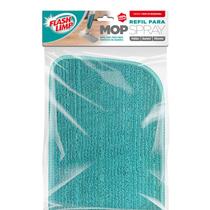 Refil Pano Microfibra Mop Spray Verde Rmop7800 - Flashlimp