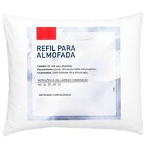 Refil para Almofada Branco Avulso 45cm x 45cm - Fibra Siliconizada