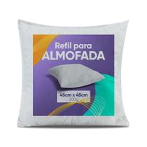 Refil Para Almofada Siliconado To Decorando Avulso 100% Polipropileno 45cm X 45cm - Branco