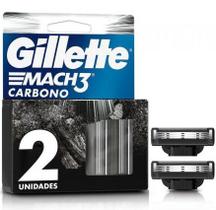 Refil para Barbeador Gillette Mach3 Carbono 2 cargas