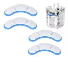 Refil Para Bebedouro Fonte Pet Kit 4 Refis Filtro Purificador Carvão Ativado Para Gatos Cães Cão PET