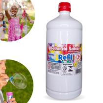 Refil Para Bolha De Sabão 1 Litro Líquido Perfumado Atóxico