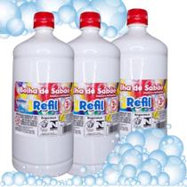 Refil para bolha de sabão líquido Bubble, atóxica e perfumada, escolha a quantidade