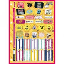 Refil para Caderno Argolado Universitário 80 Folhas Capricho com Adesivos Refil para Caderno Argolado Universitário 80 Folhas Capricho com Adesivos