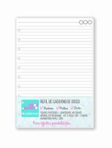 Refil Para Caderno de Disco Sistema Inteligente Amor Infinito Cadernos - Pautado