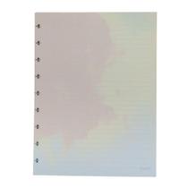 Refil para caderno de discos colorido m-50 folhas-9 discos Refil para caderno de discos colorido m-50 folhas-9 discos